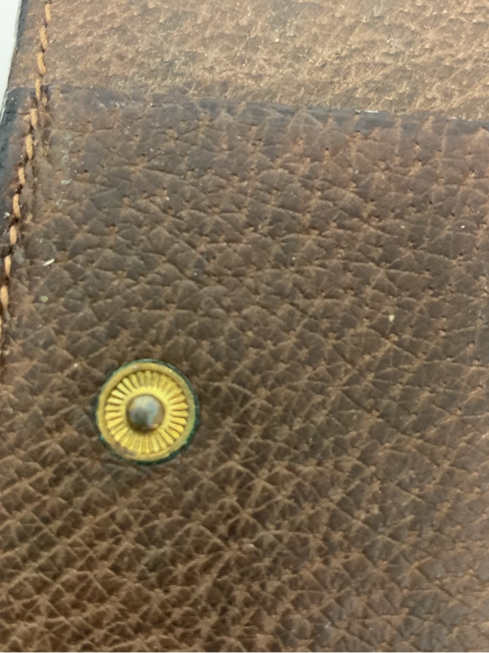 Gucci Vintage GG Supreme Wallet Brown Leather Trim Bifold Snap Coin Purse Italy - Picture 14 of 16
